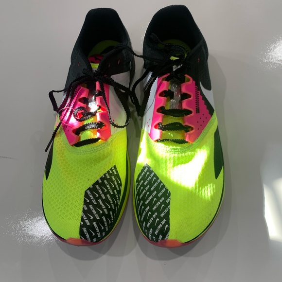 Nike Mens Zoom Rival Waffle 6 Cross country Shoes - Black, Pink, Green size 11
